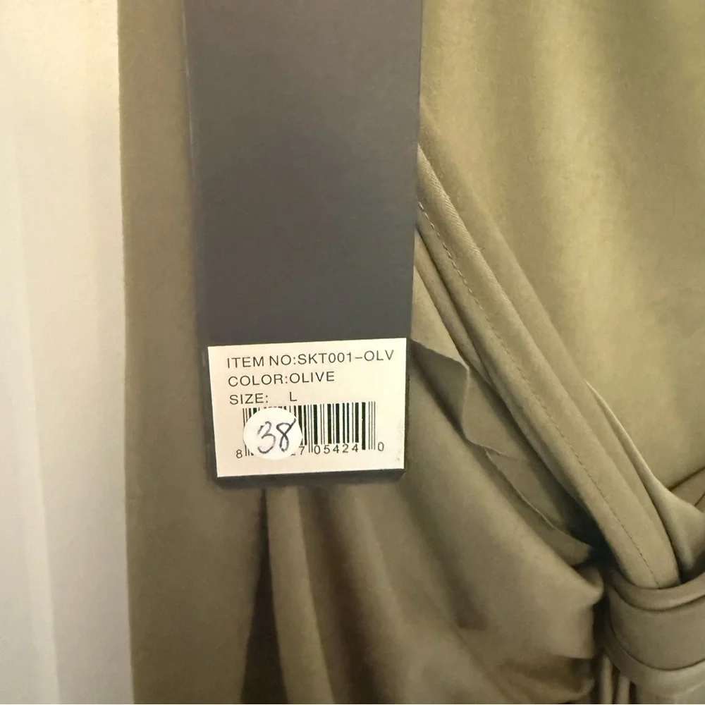 Yelete Khaki Midi Skirt for Women - Picture 5 of 7